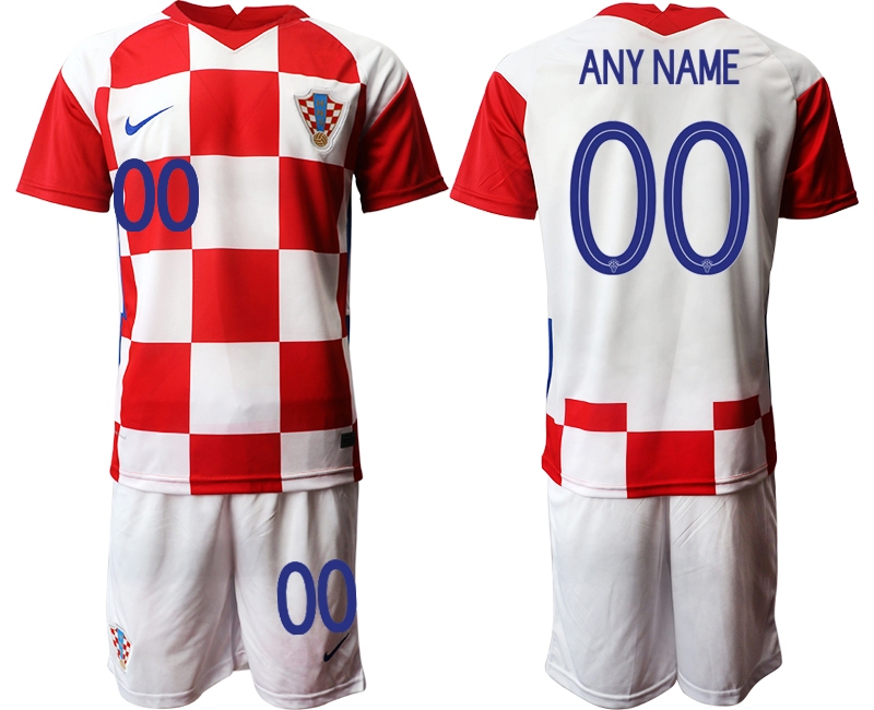 Cheap Men 2021 European Cup Croatia white home customized Soccer Jerseys